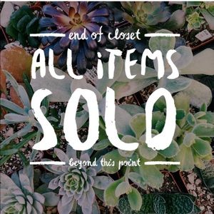 Everything sold or tradedbeyond this point!